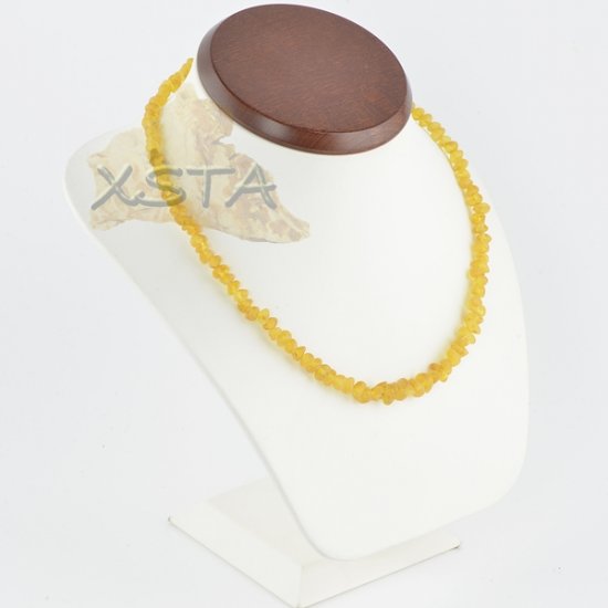 Raw amber necklace honey chips
